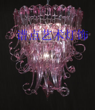 現(xiàn)代藝術(shù)電鍍藝術(shù)玻璃吊燈燈飾原始圖片2