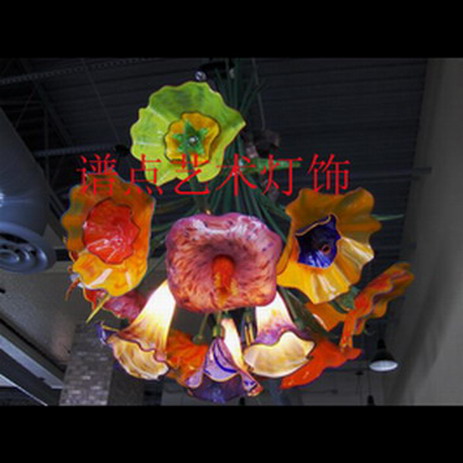 現代藝術電鍍藝術玻璃吊燈燈飾