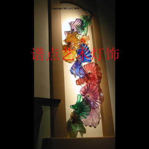 現代藝術電鍍藝術玻璃吊燈燈飾原始圖片3
