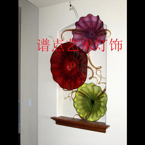 賓館高級(jí)藝術(shù)彩釉玻璃壁燈燈飾原始圖片3