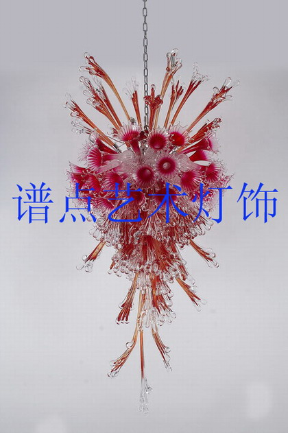 吹制藝術玻璃吊燈