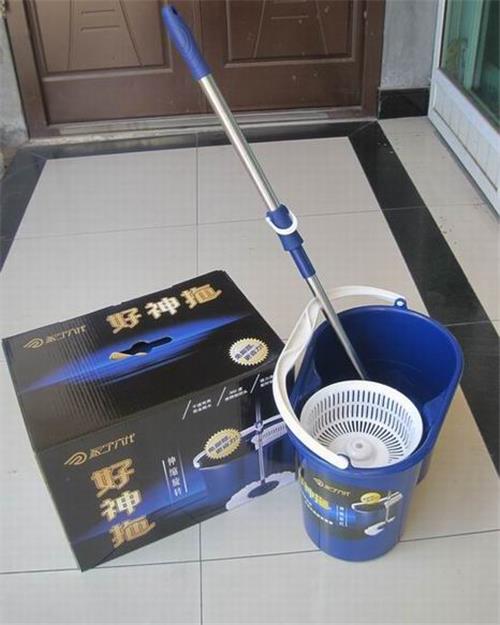 派宁第6代免脚踩手压式好神拖  洗甩两用双驱动好神拖