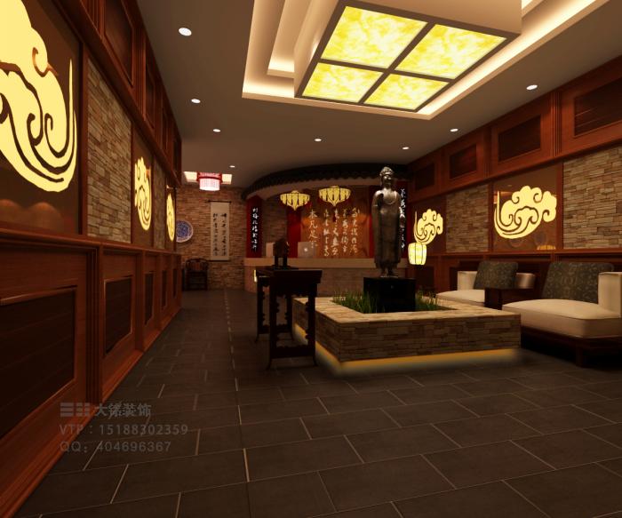 木凡足浴養生會館設計 足療店裝修設計 足療店裝修{sx}大銘裝飾