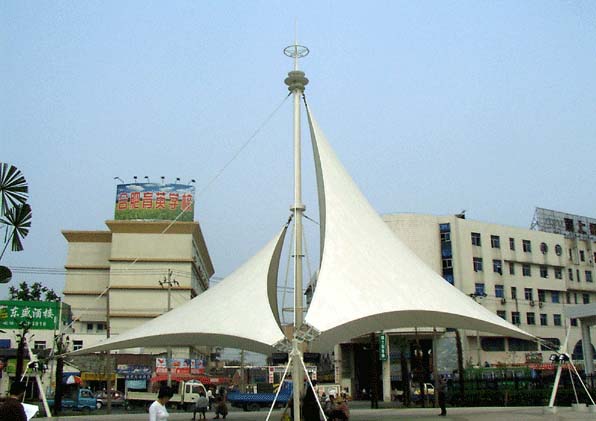 供應(yīng)徐州市 邳州市 新沂市 銅山縣 睢寧縣 沛縣 豐縣膜結(jié)構(gòu)，張拉膜，停車棚，拉膜亭，車棚原始圖片3