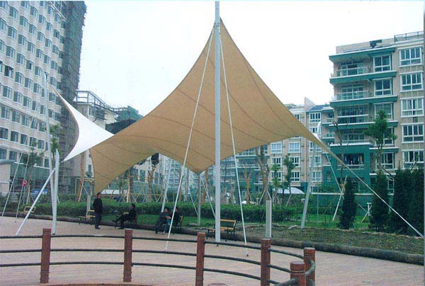 供應(yīng)常州市 金壇市 溧陽(yáng)市膜結(jié)構(gòu)，張拉膜，停車(chē)棚，車(chē)棚，拉膜亭原始圖片3