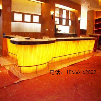 裝飾新材燈具廠家 透光石材質(zhì)吧臺(tái) 前臺(tái)