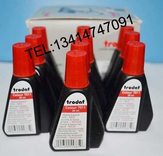 COLOUR 7011 28ML印油，trodat 7011紅色印油,卓達印油 紅色原始圖片2