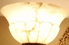 仿云石燈罩燈柱燈臺鍋罩花邊燈飾配件