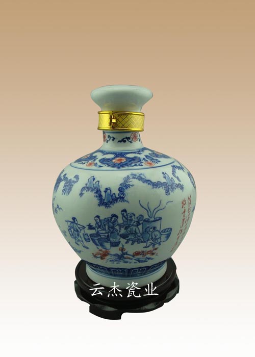專業生產陶瓷酒瓶定做各式各樣陶瓷酒瓶廠