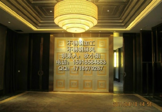 北京不銹鋼鏤空屏風，不銹鋼裝飾制品