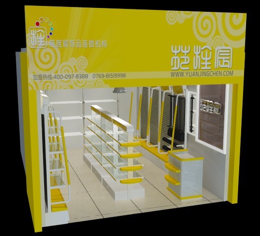 專賣店升級如何舊店改造，飾品店裝修，呀呀貨架
