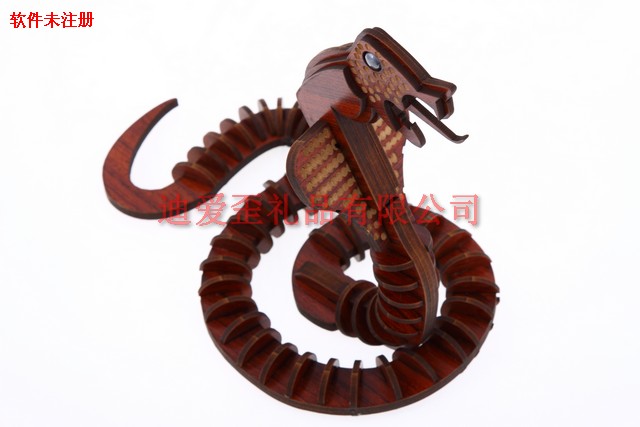 開(kāi)封地?cái)傌浽?促銷(xiāo)禮品批發(fā)【蛇-3D立體拼圖】木制fzmx dj414