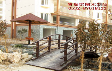 青島防腐木花架廊架
