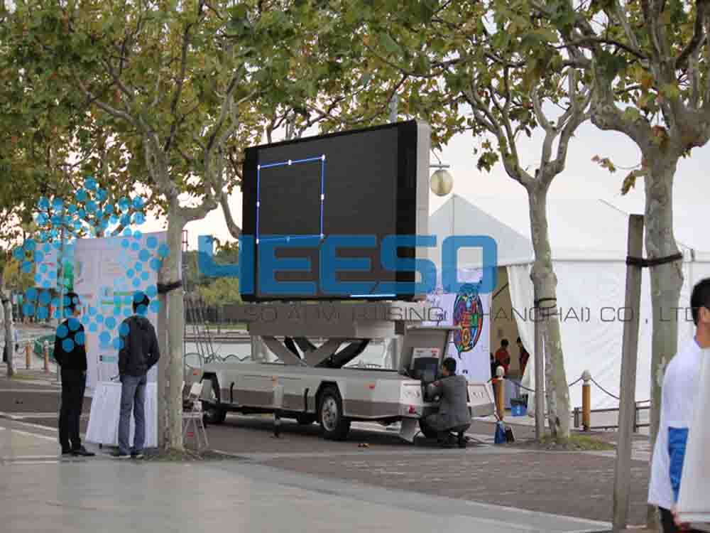 YES-T12戶外移動廣告車 移動廣告車 LED戶外廣告車
