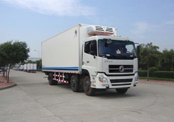 東風(fēng)天龍前四后四廂長9.3米冷藏貨車 冷凍肉食品運(yùn)輸車價(jià)格、配置