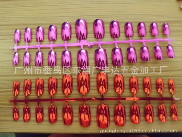 廣東假指甲UV電鍍藍色，紅色原始圖片3