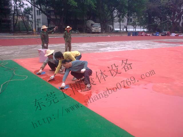 PU排球場,籃球場工程,PU塑膠籃球場原始圖片2