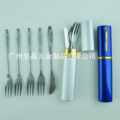 本季度熱賣款：出口精緻月餅刀叉，精拋月餅刀叉，貼花陶瓷柄刀叉原始圖片2