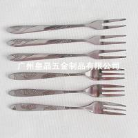 批發/直銷：尖頭食用刀叉，非一次性月餅刀叉，環保不銹鋼禮品刀叉，陶瓷柄高檔款式月餅刀叉