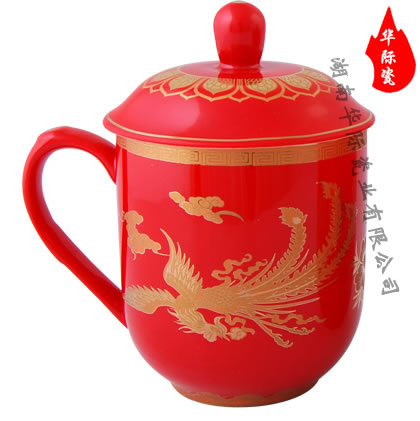 中國(guó)紅瓷，中國(guó)紅瓷杯，醴陵中國(guó)紅瓷杯