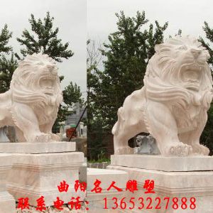 石雕獅子藝術(shù)品歡迎聯(lián)系曲陽名人石雕
