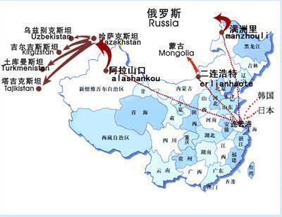 至 奇姆肯特 鐵路運輸