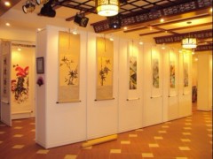 書畫屏風展板 圖片作品展展板 藝術攝影展 八棱柱鋁框架 屏風展架 